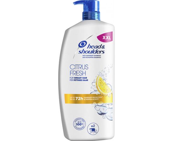 Шампунь Head & Shoulders Цитрусовая свежесть 900 мл (8001841409818), изображение 2 Шампунь Head & Shoulders Цитрусовая свежесть 900 мл (8001841409818), изображение 2