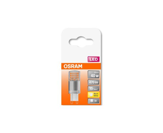 Лампочка Osram LEDPIN40 3,8W/827 230V CL G9 10X1 (4058075432390), изображение 4 Лампочка Osram LEDPIN40 3,8W/827 230V CL G9 10X1 (4058075432390), изображение 4