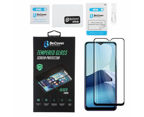 Стекло защитное BeCover Vivo Y20 Black (706485), изображение 2 Стекло защитное BeCover Vivo Y20 Black (706485), изображение 2