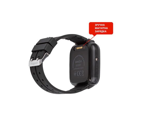 Смарт-часы Amigo GO007 FLEXI GPS Black, изображение 3 Смарт-часы Amigo GO007 FLEXI GPS Black, изображение 3