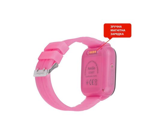 Смарт-часы Amigo GO007 FLEXI GPS Pink, изображение 3 Смарт-часы Amigo GO007 FLEXI GPS Pink, изображение 3