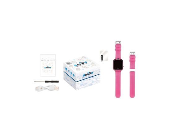 Смарт-часы Amigo GO007 FLEXI GPS Pink, изображение 8 Смарт-часы Amigo GO007 FLEXI GPS Pink, изображение 8
