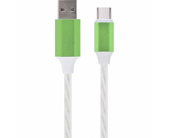 Дата кабель USB 2.0 AM to Type-C 1.0m 2A Cablexpert (CC-USB-CMLED-1M), изображение 2 Дата кабель USB 2.0 AM to Type-C 1.0m 2A Cablexpert (CC-USB-CMLED-1M), изображение 2