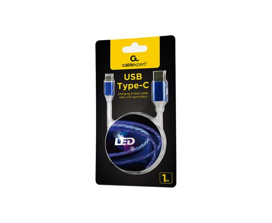 Дата кабель USB 2.0 AM to Type-C 1.0m 2A Cablexpert (CC-USB-CMLED-1M), изображение 6 Дата кабель USB 2.0 AM to Type-C 1.0m 2A Cablexpert (CC-USB-CMLED-1M), изображение 6