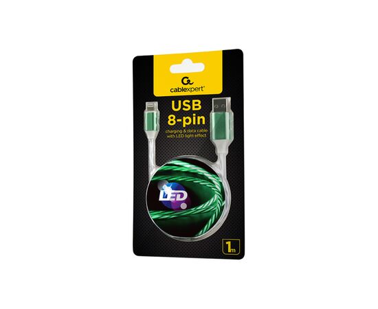 Дата кабель USB 2.0 AM to Lightning 1.0m 2A Cablexpert (CC-USB-8PLED-1M), изображение 5 Дата кабель USB 2.0 AM to Lightning 1.0m 2A Cablexpert (CC-USB-8PLED-1M), изображение 5