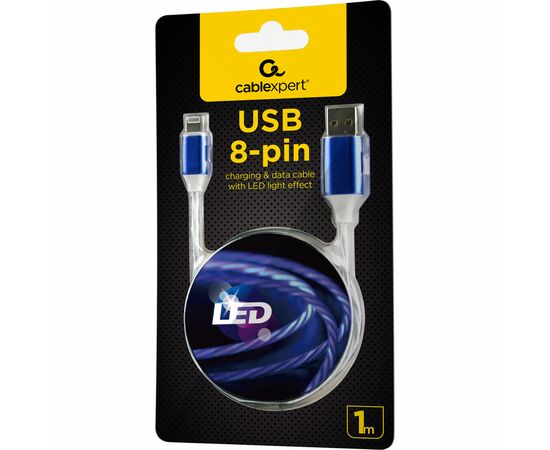 Дата кабель USB 2.0 AM to Lightning 1.0m 2A Cablexpert (CC-USB-8PLED-1M), изображение 6 Дата кабель USB 2.0 AM to Lightning 1.0m 2A Cablexpert (CC-USB-8PLED-1M), изображение 6