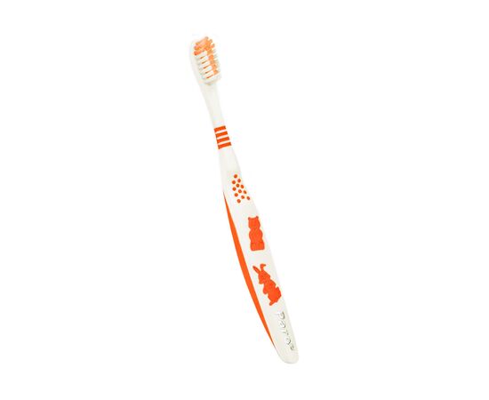 Дитяча зубна щітка Paro Swiss junior м'яка Помаранчева (7610458007426-orange)
