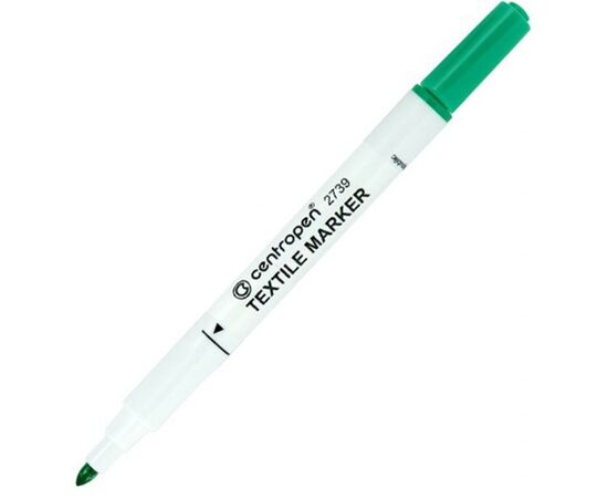 Маркер Centropen Textile 2739 2 мм green (2739/04)