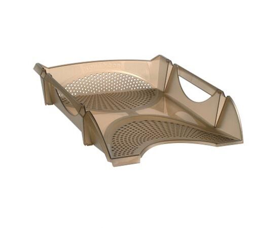Лоток для бумаг Koh-i-Noor horizontal, transparent brown (754143)