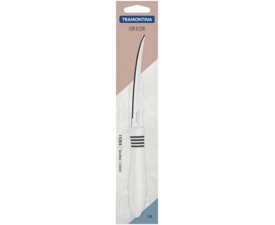 Кухонный нож Tramontina COR & COR для томатов 127 мм White (23462/155), изображение 2 Кухонный нож Tramontina COR & COR для томатов 127 мм White (23462/155), изображение 2