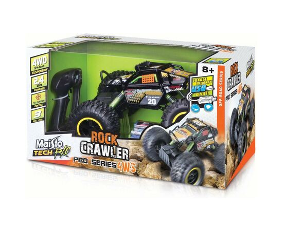 Радіокерована іграшка Maisto Tech Rock Crawler Pro чорний (81334 black), зображення 3 Радіокерована іграшка Maisto Tech Rock Crawler Pro чорний (81334 black), зображення 3