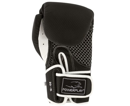 Боксерские перчатки PowerPlay 3011 14oz Black/White (PP_3011_14oz_Bl/White), изображение 3 Боксерские перчатки PowerPlay 3011 14oz Black/White (PP_3011_14oz_Bl/White), изображение 3