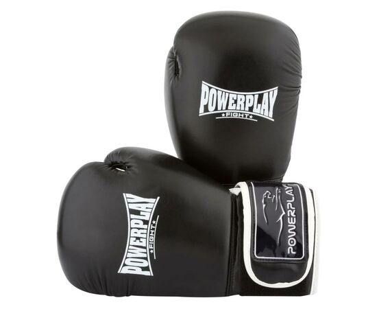 Боксерські рукавички PowerPlay 3019 16oz Black (PP_3019_16oz_Black), зображення 7 Боксерські рукавички PowerPlay 3019 16oz Black (PP_3019_16oz_Black), зображення 7