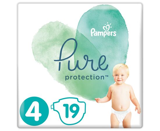 Подгузник Pampers Pure Protection Размер 4 Maxi 9-14 кг 19 шт (8001841023298)