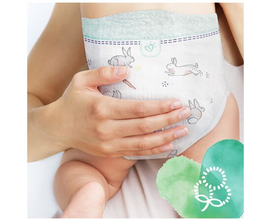 Подгузник Pampers Pure Protection Размер 2 Mini 4-8 кг 27 шт (8001841023205), изображение 6 Подгузник Pampers Pure Protection Размер 2 Mini 4-8 кг 27 шт (8001841023205), изображение 6