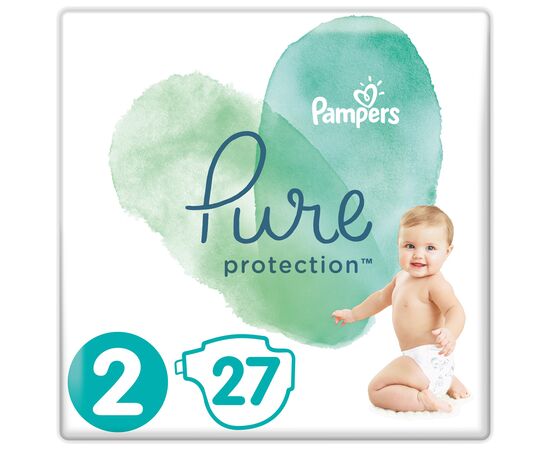 Подгузник Pampers Pure Protection Размер 2 Mini 4-8 кг 27 шт (8001841023205)
