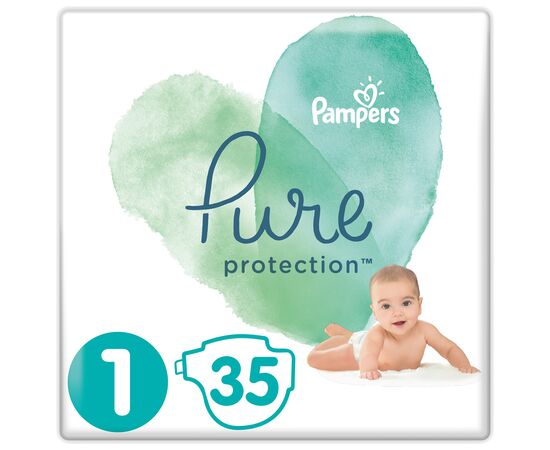 Підгузок Pampers Pure Protection Розмір 1 Newborn 2-5 кг 35 шт. (8001841023120)