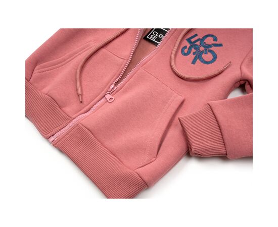 Кофта Cloise толстовка на флисе (CL0125001-128G-pink), изображение 3 Кофта Cloise толстовка на флисе (CL0125001-128G-pink), изображение 3