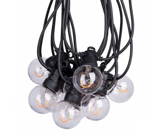 Гирлянда YES! Fun ретро LED IP44 уличная 10 ламп, 5 м, тепло-белая, 8 м (801170), изображение 2 Гирлянда YES! Fun ретро LED IP44 уличная 10 ламп, 5 м, тепло-белая, 8 м (801170), изображение 2