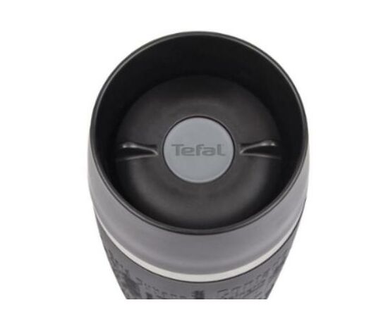 Термокружка Tefal TRAVEL MUG 0.36L black (K3081114), изображение 3 Термокружка Tefal TRAVEL MUG 0.36L black (K3081114), изображение 3