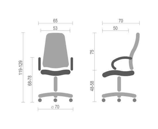 Офисное кресло Аклас Лацио EX MB Коричневое (07829), изображение 6 Офисное кресло Аклас Лацио EX MB Коричневое (07829), изображение 6
