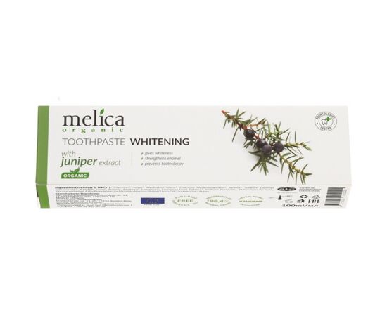 Зубная паста Melica Organic c экстрактом можжевельника 100 мл (4770416002221), изображение 2 Зубная паста Melica Organic c экстрактом можжевельника 100 мл (4770416002221), изображение 2