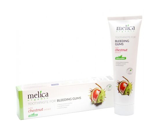 Зубна паста Melica Organic з екстрактом каштану 100 мл (4770416002252), зображення 3 Зубна паста Melica Organic з екстрактом каштану 100 мл (4770416002252), зображення 3