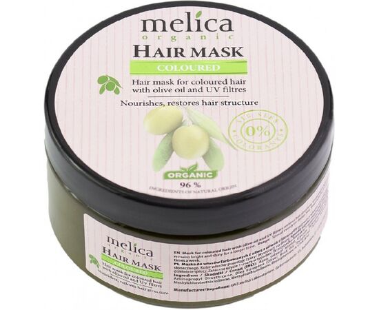 Маска для волос Melica Organic с оливковым маслом и УФ-фильтрами 350 мл (4770416003761), изображение 2 Маска для волос Melica Organic с оливковым маслом и УФ-фильтрами 350 мл (4770416003761), изображение 2