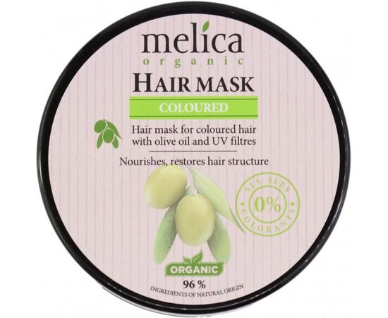 Маска для волос Melica Organic с оливковым маслом и УФ-фильтрами 350 мл (4770416003761)
