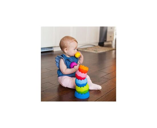 Розвиваюча іграшка Fat Brain Toys Пірамідка-балансир Tobbles Neo (F070ML), зображення 5 Розвиваюча іграшка Fat Brain Toys Пірамідка-балансир Tobbles Neo (F070ML), зображення 5