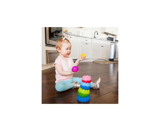 Розвиваюча іграшка Fat Brain Toys Пірамідка-балансир Tobbles Neo (F070ML), зображення 6 Розвиваюча іграшка Fat Brain Toys Пірамідка-балансир Tobbles Neo (F070ML), зображення 6
