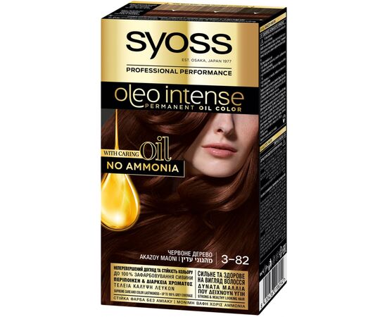 Фарба для волосся Syoss Oleo Intense 3-82 Червоне дерево 115 мл (8410436218054)