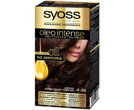 Краска для волос Syoss Oleo Intense 4-86 Шоколад 115 мл (4015100199734)