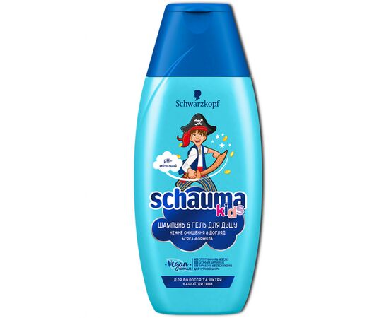 Дитячий шампунь Schauma Kids без сліз і сплутування 250 мл (3838824167664)