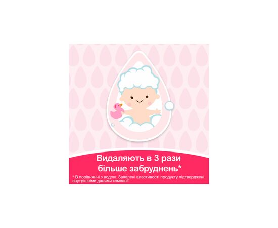 Детские влажные салфетки Johnson’s baby Нежная забота 72 шт (3574661421810), изображение 7