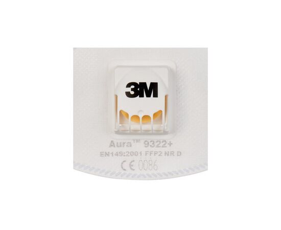 Защитная маска для лица 3M Aura 9322+ защита уровня FFP2 с клапаном 1 шт. (4054596041226), изображение 2 Защитная маска для лица 3M Aura 9322+ защита уровня FFP2 с клапаном 1 шт. (4054596041226), изображение 2