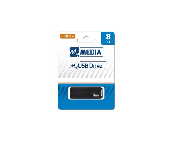USB флеш накопитель Verbatim 8GB MyMedia Black USB 2.0 (69260), изображение 4 USB флеш накопитель Verbatim 8GB MyMedia Black USB 2.0 (69260), изображение 4