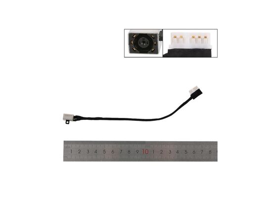 Роз'єм живлення ноутбука з кабелем Dell PJ1053 (4.5mm x 3.0mm + center pin), 6(5)-pin, 14 см (A49118)