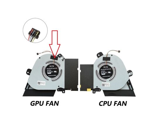 Вентилятор ноутбука ASUS ROG Zephyrus S GX502 (13NR01V0T14111) 12V,1A,4pin GPU (A48495), изображение 2 Вентилятор ноутбука ASUS ROG Zephyrus S GX502 (13NR01V0T14111) 12V,1A,4pin GPU (A48495), изображение 2