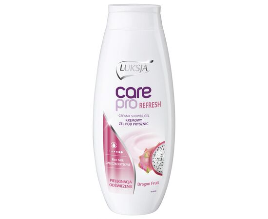 Гель для душа Luksja Care Pro Refresh Dragon Fruit с питахайей 500 мл (5900998005566)
