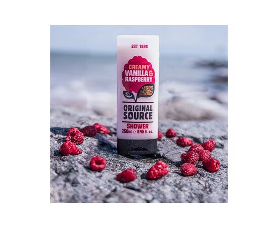 Гель для душа Original Source Vanilla & Raspberry 250 мл (5000101077005), изображение 3 Гель для душа Original Source Vanilla & Raspberry 250 мл (5000101077005), изображение 3