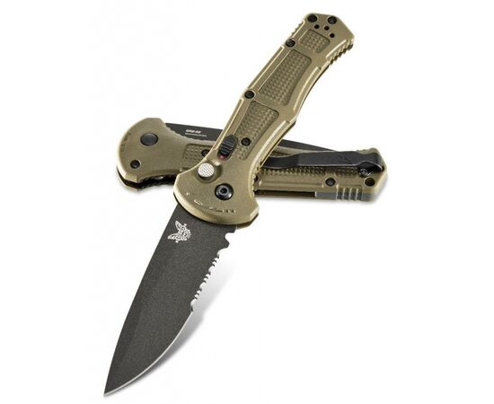 Нож Benchmade Claymore Auto Olive (9070SBK-1), изображение 5 Нож Benchmade Claymore Auto Olive (9070SBK-1), изображение 5
