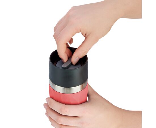 Термокружка Tefal Compact Mug 300 ml Red (N2160410), изображение 2 Термокружка Tefal Compact Mug 300 ml Red (N2160410), изображение 2