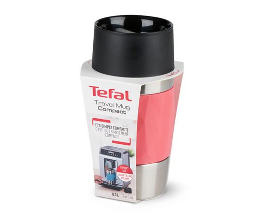 Термокружка Tefal Compact Mug 300 ml Red (N2160410), изображение 8 Термокружка Tefal Compact Mug 300 ml Red (N2160410), изображение 8