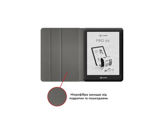 Чехол для электронной книги AirOn Premium AIRBOOK PRO 6S black (4821784627011), изображение 4 Чехол для электронной книги AirOn Premium AIRBOOK PRO 6S black (4821784627011), изображение 4