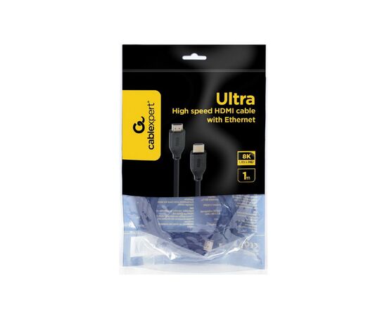 Кабель мультимедийный HDMI to HDMI 1.0m V.2.1 Cablexpert (CC-HDMI8K-1M), изображение 4 Кабель мультимедийный HDMI to HDMI 1.0m V.2.1 Cablexpert (CC-HDMI8K-1M), изображение 4