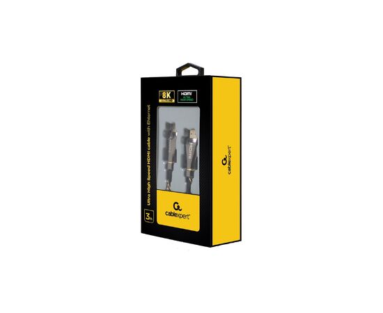 Кабель мультимедийный HDMI to HDMI 3.0m V.2.1 Premium Cablexpert (CCBP-HDMI8K-3M), изображение 2 Кабель мультимедийный HDMI to HDMI 3.0m V.2.1 Premium Cablexpert (CCBP-HDMI8K-3M), изображение 2