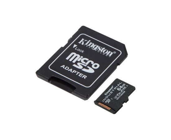 Карта памяти Kingston 64GB microSDXC class 10 UHS-I V30 A1 (SDCIT2/64GB), изображение 2 Карта памяти Kingston 64GB microSDXC class 10 UHS-I V30 A1 (SDCIT2/64GB), изображение 2