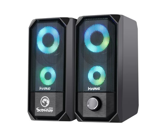 Акустическая система Marvo SG-265 Multi-LED USB Black, изображение 2 Акустическая система Marvo SG-265 Multi-LED USB Black, изображение 2