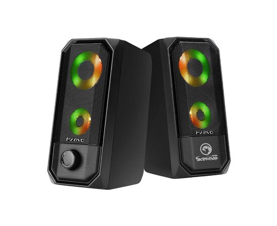 Акустическая система Marvo SG-265 Multi-LED USB Black, изображение 5 Акустическая система Marvo SG-265 Multi-LED USB Black, изображение 5